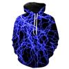Lightning 3D-trykt hettegenser for menn Mote gensere Genser Langermet gutte jente hettegensere Streetwear Uformell hettejakke