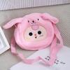 Dopamine Three Baby Single Shoulder Crossbody Bag Panda Rabbit Frog Plush Bags