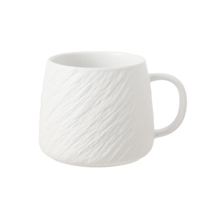 Stone Texture Ceramic Mug Large Capacity Solid Color Minimalist Design For Office Home Daily Coffee Tea Drinking Cup