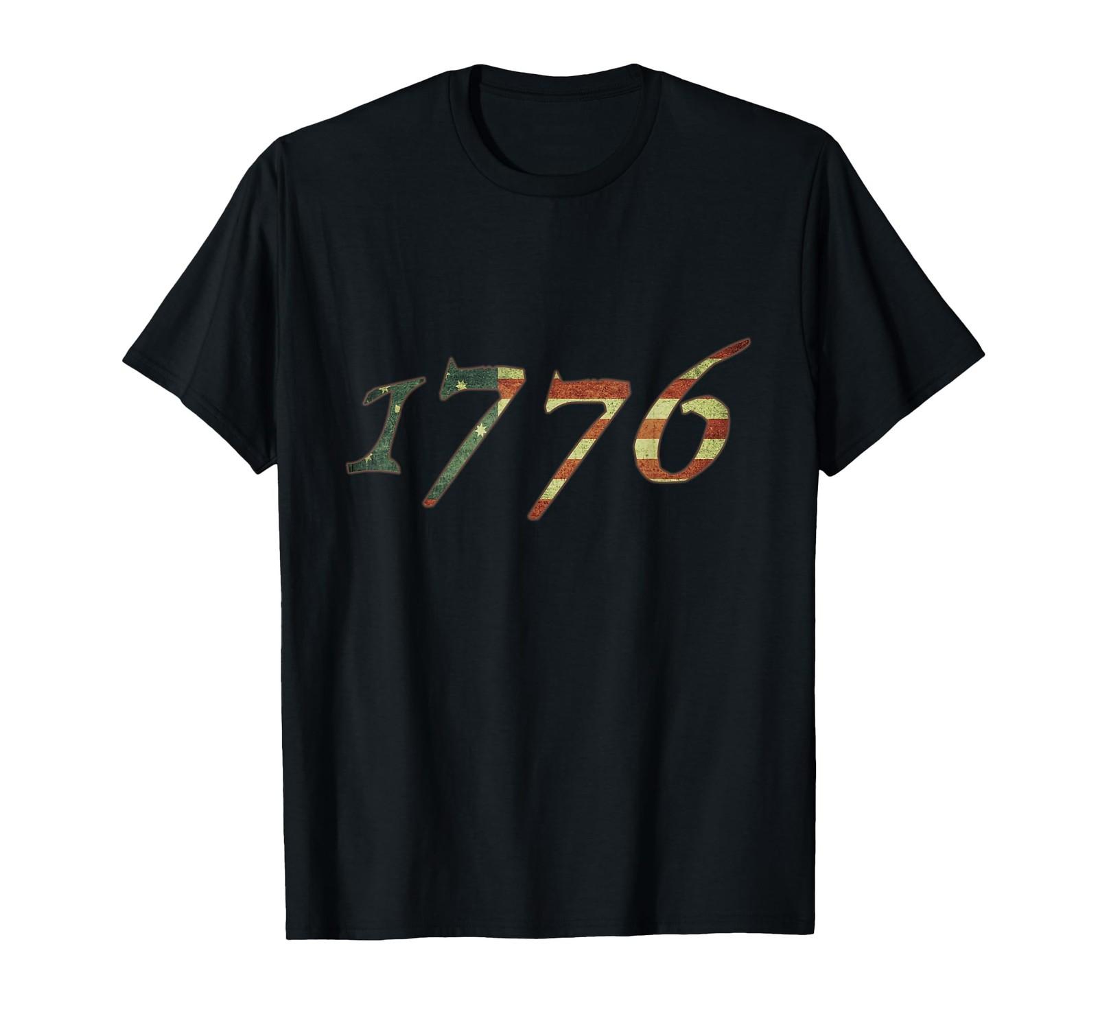 1776 Declaration of Independence US Flag T-Shirt S разноцветный