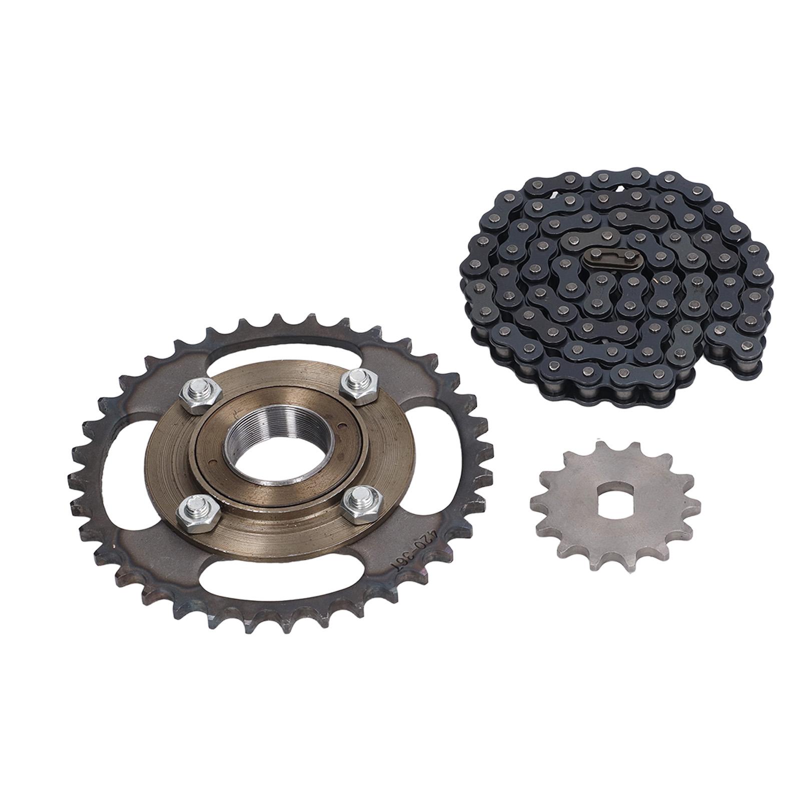 

Металлическая сталь 420 14 зубьев H отверстие 12x17 мм звездочка 36 зубьев кривошипно 76 звеньев цепи комплект для велосипеда