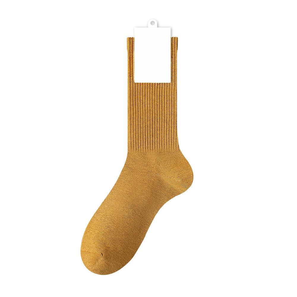 Damen Frühling und Herbst Reine Baumwolle Nahtlose Antibakterielle Mittelhohe Frotteesocken