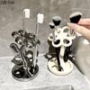 Blumenförmiges Aufbewahrungsregal Kreatives Keramik-Aufbewahrungsregal Badezimmer Kosmetik Schmuck Zahnbürsten-Aufbewahrungsregal Dekoration Organizer