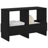 Magazine Shelf Black Oak Look 68.5 x 30 x 45 cm