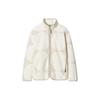 Uniqlo X Marimekko Collaboration SS24 Circle Print Stand Collar Zipper Drop Shoulder Fleece Jacket Women jackets Light-Gray 465208-02