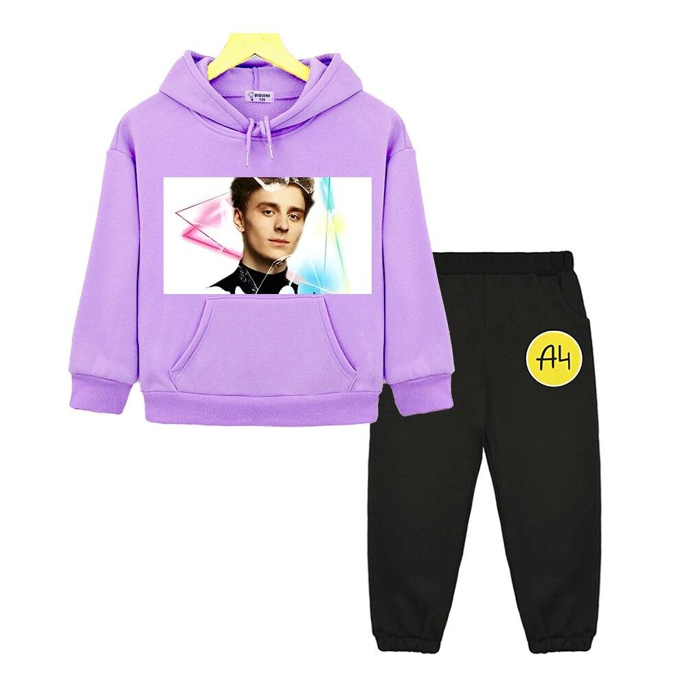 

Комплекты с капюшоном Vlad A4, детская бутиковая одежда, осенняя толстовка, куртка Merch A4, флисовый пуловер для девочек, толстовка с капюшоном в стиле аниме Kawaii