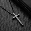 Elegant Black Cross Necklace for Daily Wear & Special Occasions Like Father's Day, Daily Wear Minimalist Necklace Necklace