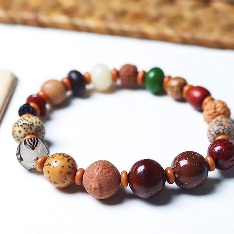 High Quality Wooden Bead Bracelet Exquisite Bright Color Gift Con Cuentas Durable Fashion China Natural Fragrance Bracelet