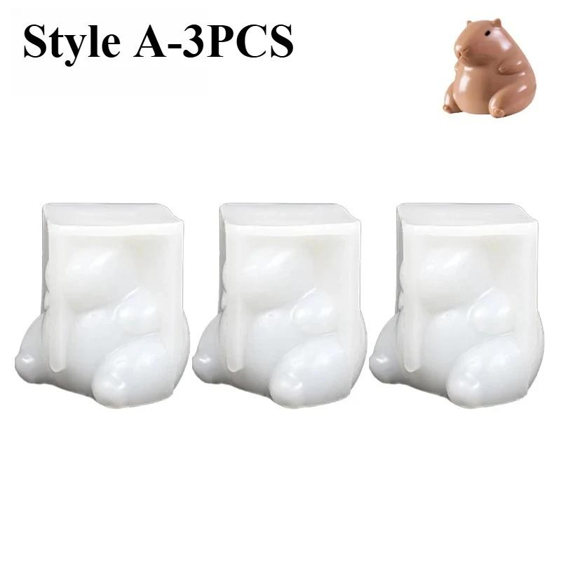 3D Capybara Dolphin Silicone Molds 1-10PCS Non-Stick Pudding Jelly Moulds Home Baking Supplies Party Dessert Kits