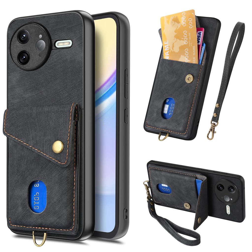For Xiaomi Poco F7 Ultra 5G/Xiaomi Redmi K80 Pro 5G Case with Card Holder Kickstand Leather Phone Back Cover