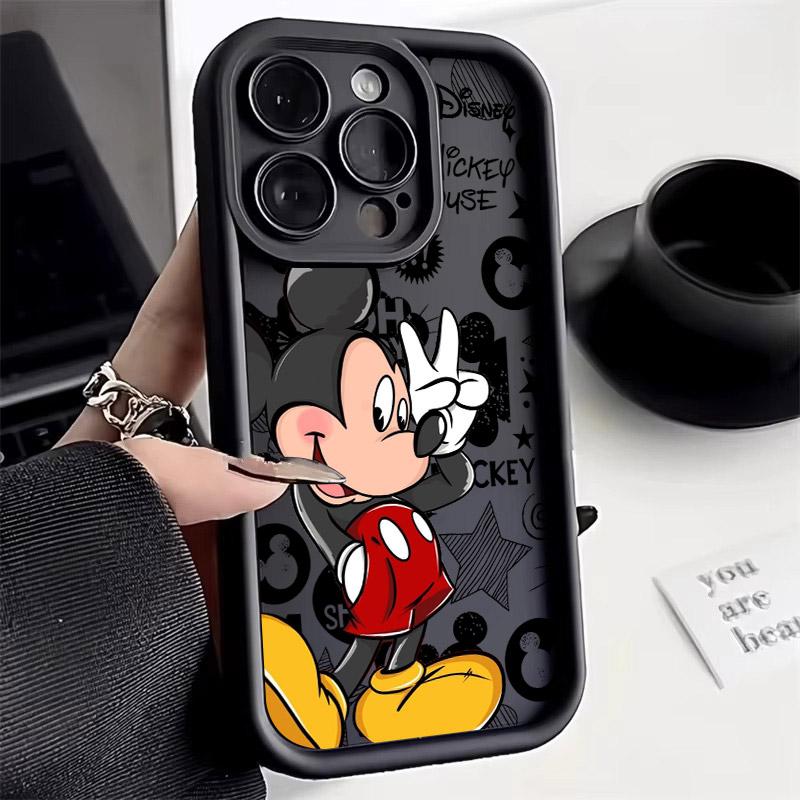 Minnie Mickey Mouse Phone Case For iPhone 17E 11 12 13 14 15 16 17 Pro Max Fundas 17 Air Plus 16e 13 Mini Silicone Cover