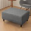 6 Misure Rettangolare Jacquard Elasticizzato Copri Poggiapiedi Universale All-Inclusive Copri Sgabello da Passo Protettore Mobili Durevole Copertura Scivolo