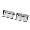 8pcs Business Card Holders Large Capacity Metal Mesh Business Card Stands for Name Cards Smartphones Tablets Sticky