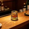 Rotating Whiskey Glass 360 Degree Spinning Lead-Free Tumbler for Bourbon 260ml Swirl Whiskey Glass Unique Gift for Men
