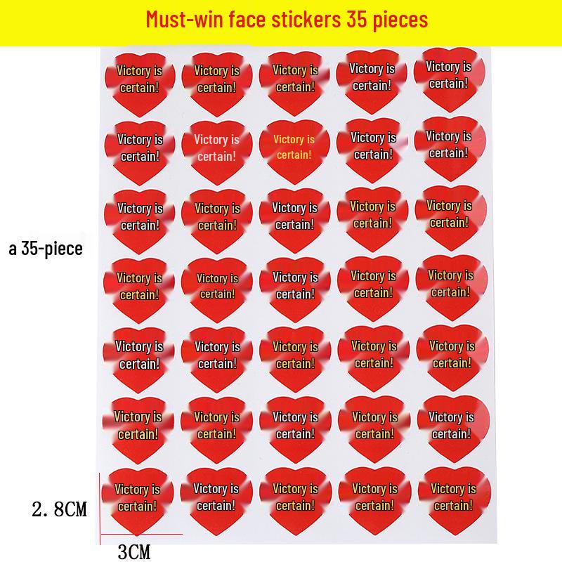 Middle School Exam Success Stickers: Gaokao Victory Cheering Decals & Student Achievement Title Stickers