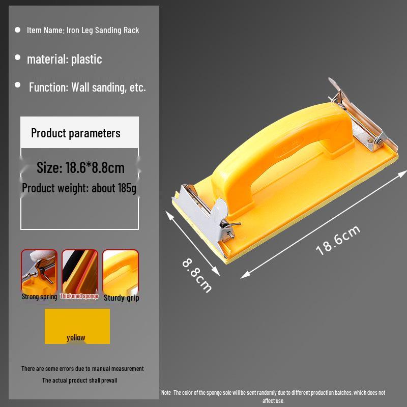 Sponge Handheld Sandpaper Holder for Wall and Corner Sanding