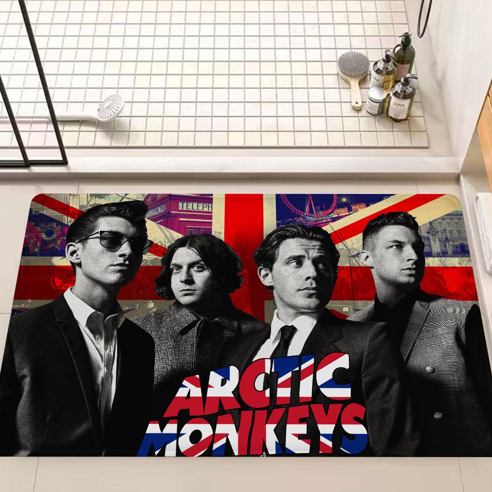 

Indie Rock Band A-Arctic M-Monkeys Floor Mat Rectangle Anti-slip Home Soft Badmat Front Door Indoor Outdoor Mat Hotel Decor Mat 40x60cm