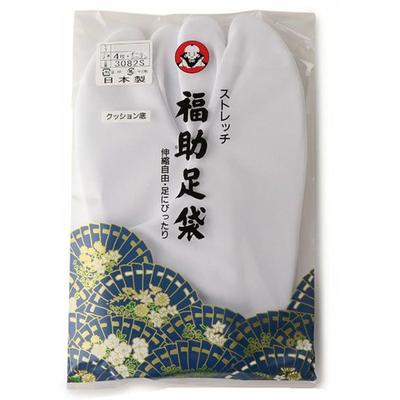 Tabi Fukusuke Tabi Stretch 4 Stück Kohaze Hergestellt in Japan 1 Paar Japanischer Kimono Fukusuke 3082J000 Weiß L [Fukusuke] (24,0-24,5 cm)