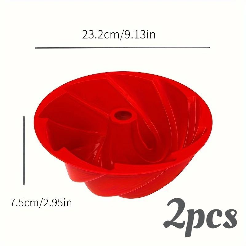 1/2pcs Silicone Base Cake Pan, Non-Stick & Easy Release for Perfect Baking, 180°C Safe, Round Mold, Dishwasher Friendly