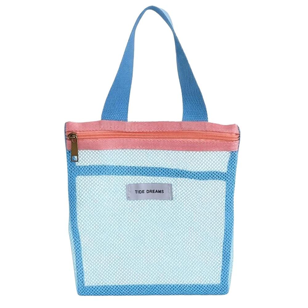 Portable Mesh Toiletry Bag Large Capacity Makeup Bag Gifts Beach Bag