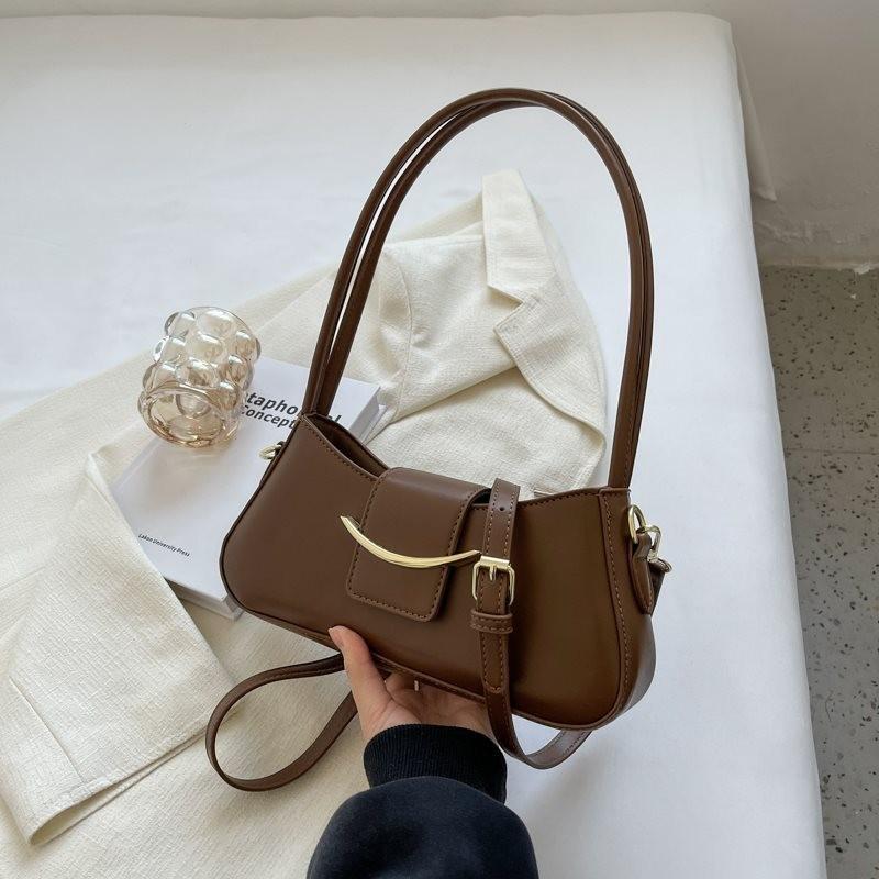 Fashionable Minimalist Women's Underarm Bag Trendy Small Square Shoulder Purse