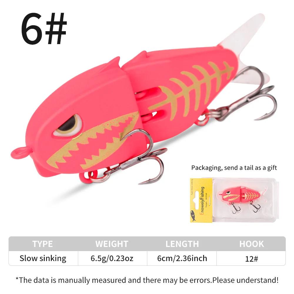 Road Runner False Bait Multi-Jointed Fish VIB Double Jointed False Bait Swimbaits 60mm Fishing Bass Lures Fishing Tackle