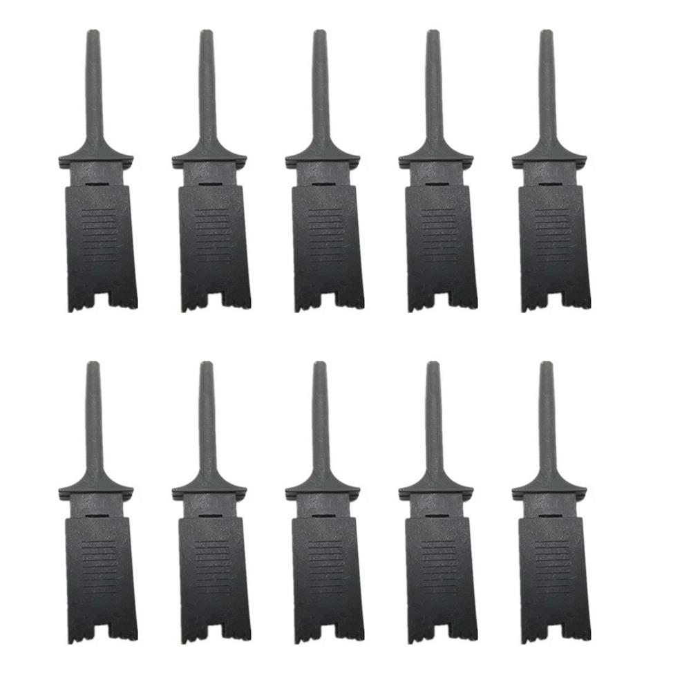 10pcs/Set Flat SMD IC Test Hook 6 Colors Pin Clip Design PCB Probe Electronic Component Tool Component Inspection