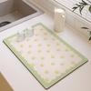 Small Fresh Kitchen Countertop Mat Dirt Resistant Heat-resistant Heat-insulating Pad Water Absorbing Quick Drying Anti Slip Pad