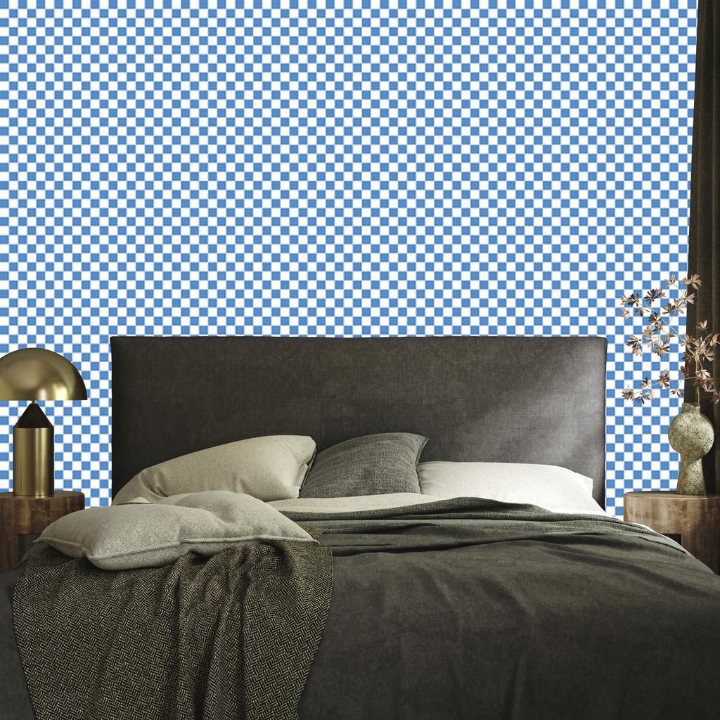 Azure Checkerboard Wallpaper, Azure Center for Living Room and Bedroom 50x1000