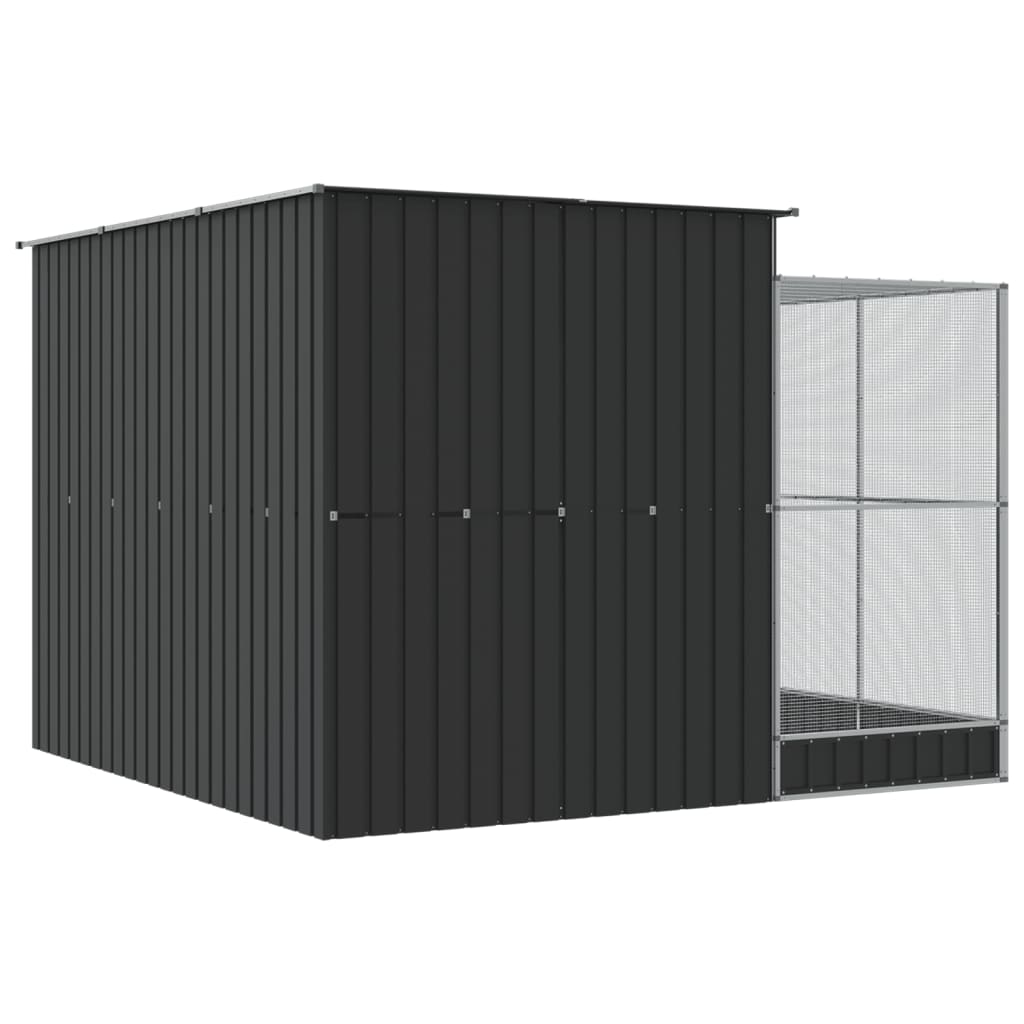 Vidaxl Aviary with Extension, Silver, 290X303X216 Cm, Steel