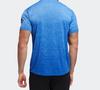 Adidas T Shirts Men's Natural Blue Crew Neck Moderate Straight Fit EC1088