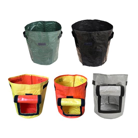 Garden Plant Grow Bag with Reinforced Handle Excellent Drainage Easy To Transport Breathable Reusable Plant Growing Bag