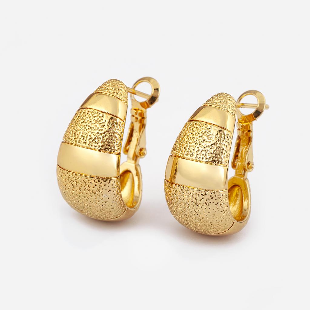 Nidin New Trendy Copper Waterdrop Shape Stud Earrings For Women Female Anniversary Party Irregular Geometric Fashion Ear Jewelry