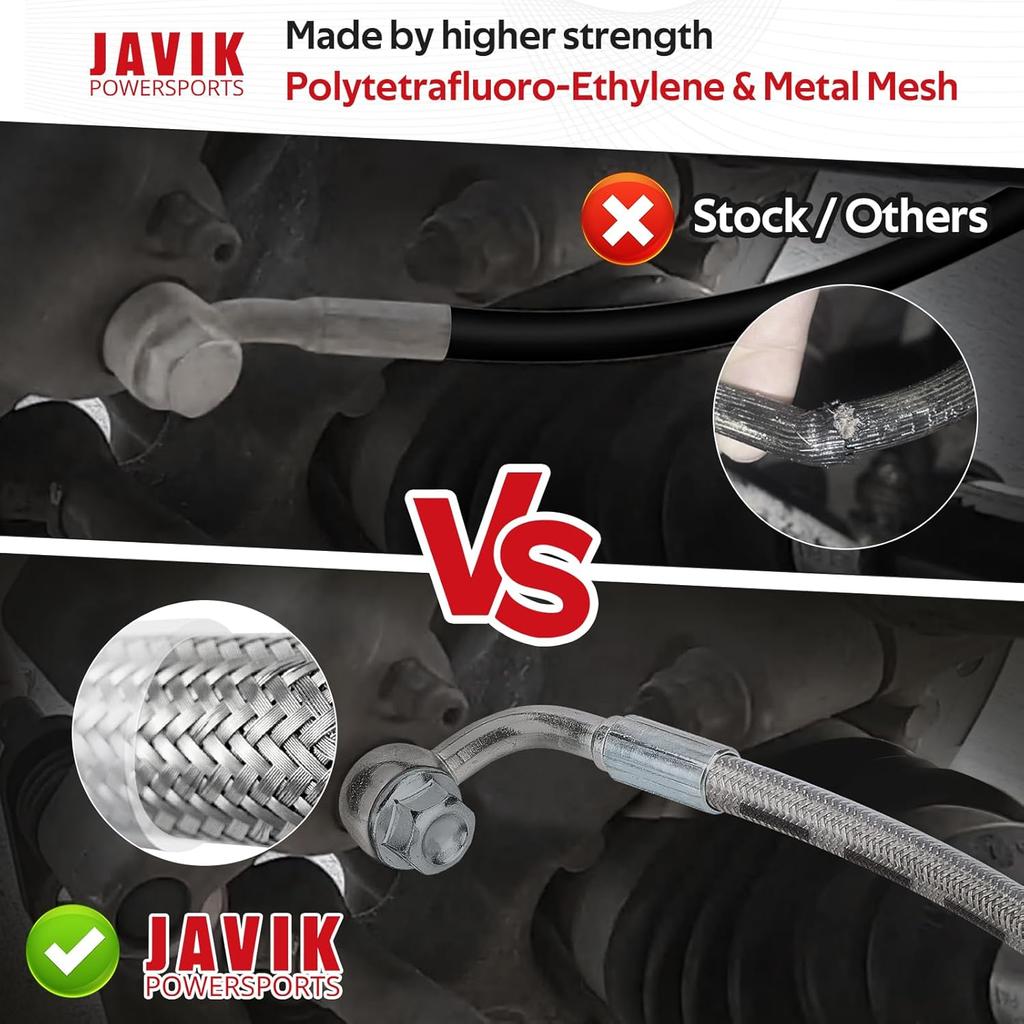 Brake Hose Line Front Right for Polaris Sportsman 400 450 500 570 600 700 800 05-17 Scrambler 500 02-12 Trail Blazer 250 330 Trail Boss 330 05-13