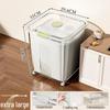 Rotatable Household Rice and Grain Storage Box: Insect & Moisture-Proof, Sealed, Compartmented Bucket