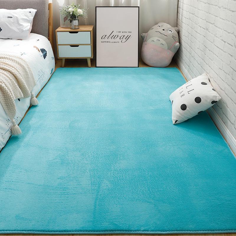 Soft Coral Fleece Carpet for Bedroom and Living Room - Full Coverage and Comfortable