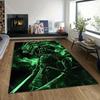 Multiple Sizes Samurai and Dragon Art Rug Pattern Carpet for Living Room Bedroom Sofa Home Decor Non-slip Floor Mat Luxury Gift