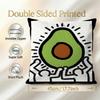 Pattern Avocado Print Cushion Cover 1Pcs Decorative Covers Soft Cushion Case For Sofa Couch Decor 40X40 45X45 Pillowcases