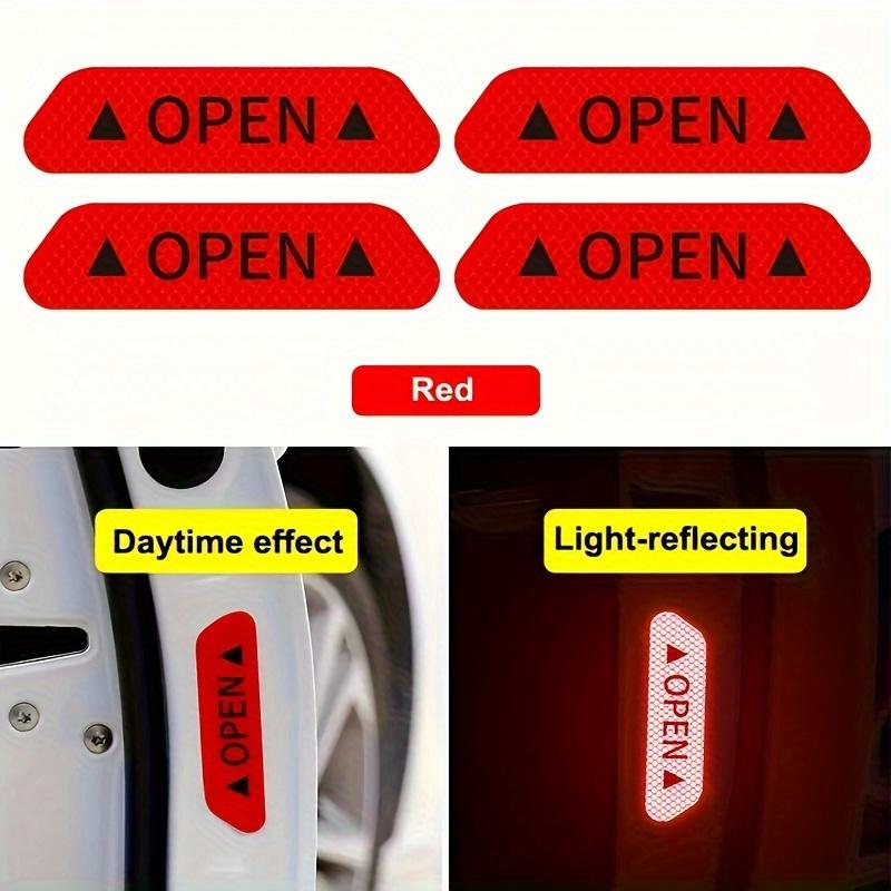 Car Door Reflective Warning Stickers Enhance Visibility Safety with Easy-to-Apply Night Vision Car Anti-collision Protection Strips