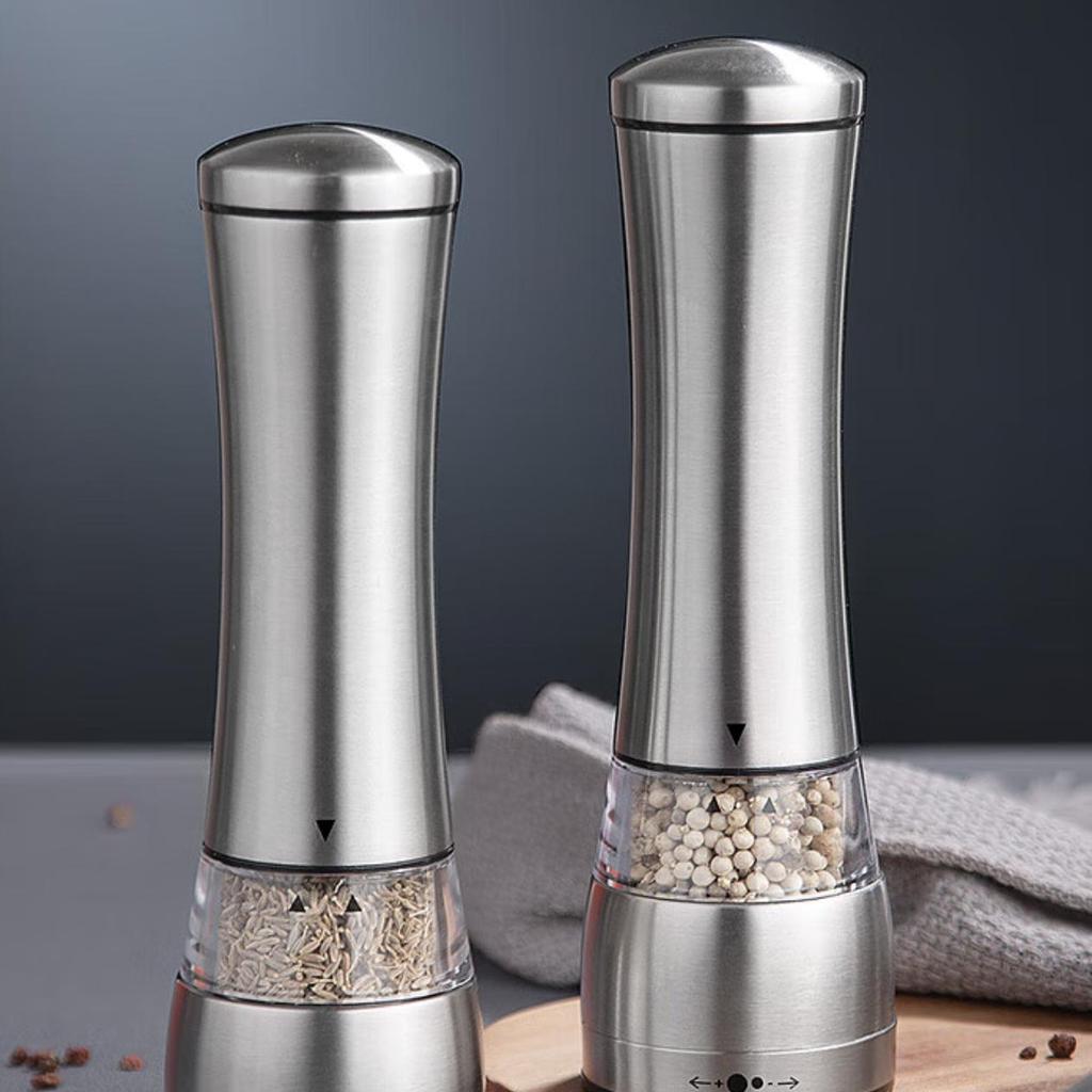 Jingmao Stainless Steel White Pepper Grinder Bottle, Salt And Black Pepper Powder, Peppercorn, Home Manual High-End Core