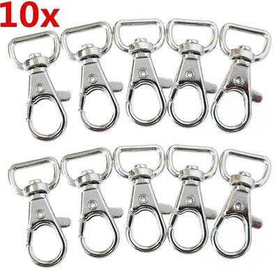 10 STÜCKE Zuhause Tragbare Kleine Werkzeuge Metall Lanyard Haken Drehbarer Karabiner für Karabinerverschluss Clips Mode Einfarbig Accessoires Zubehör