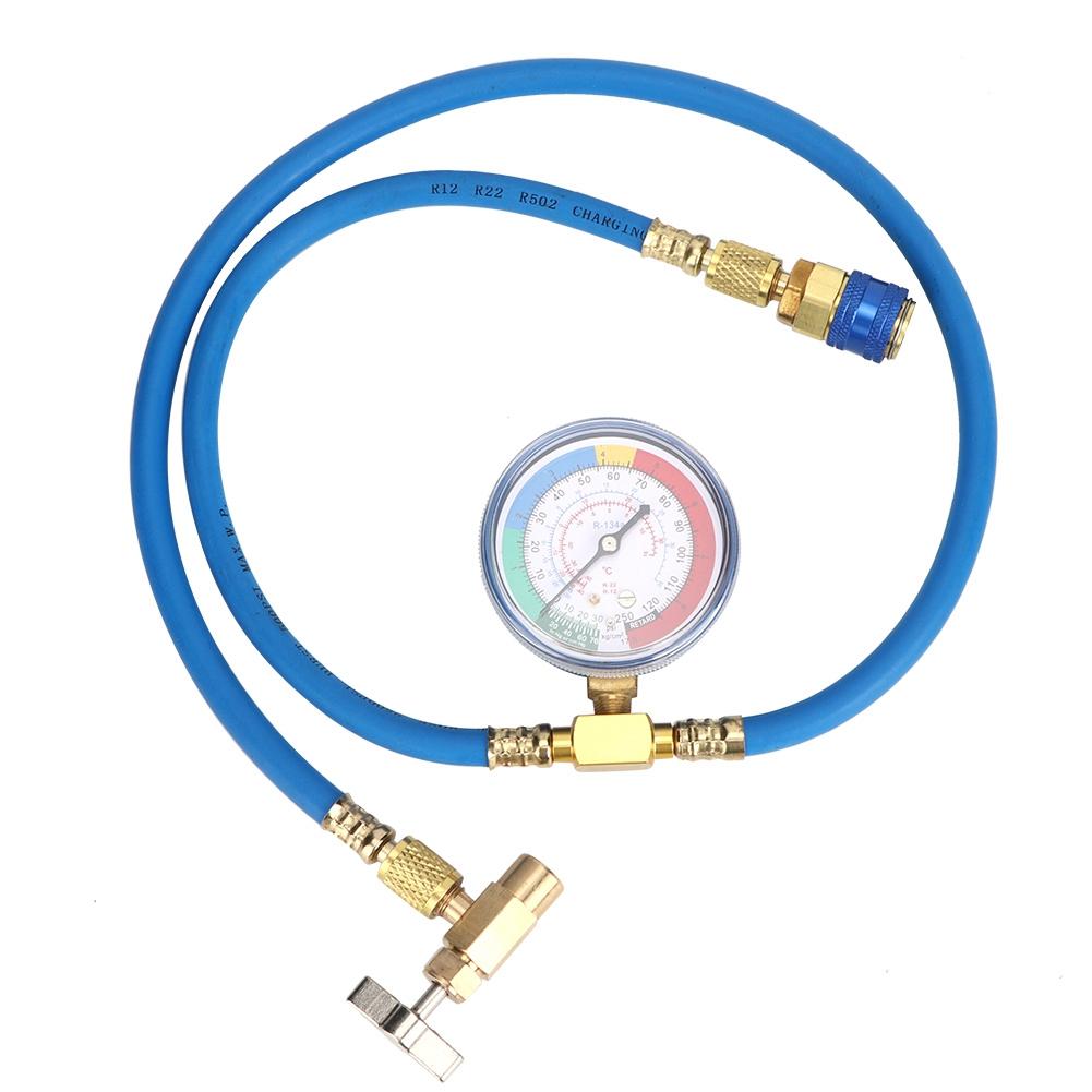 R134A Recharge Measuring Hose Can Tap Gauge Refrigerant Charging Pipe