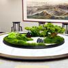 Best-Selling Moss Ornaments: Large Round Hotel Dining Table Centerpiece with Miniature Landscape Theme
