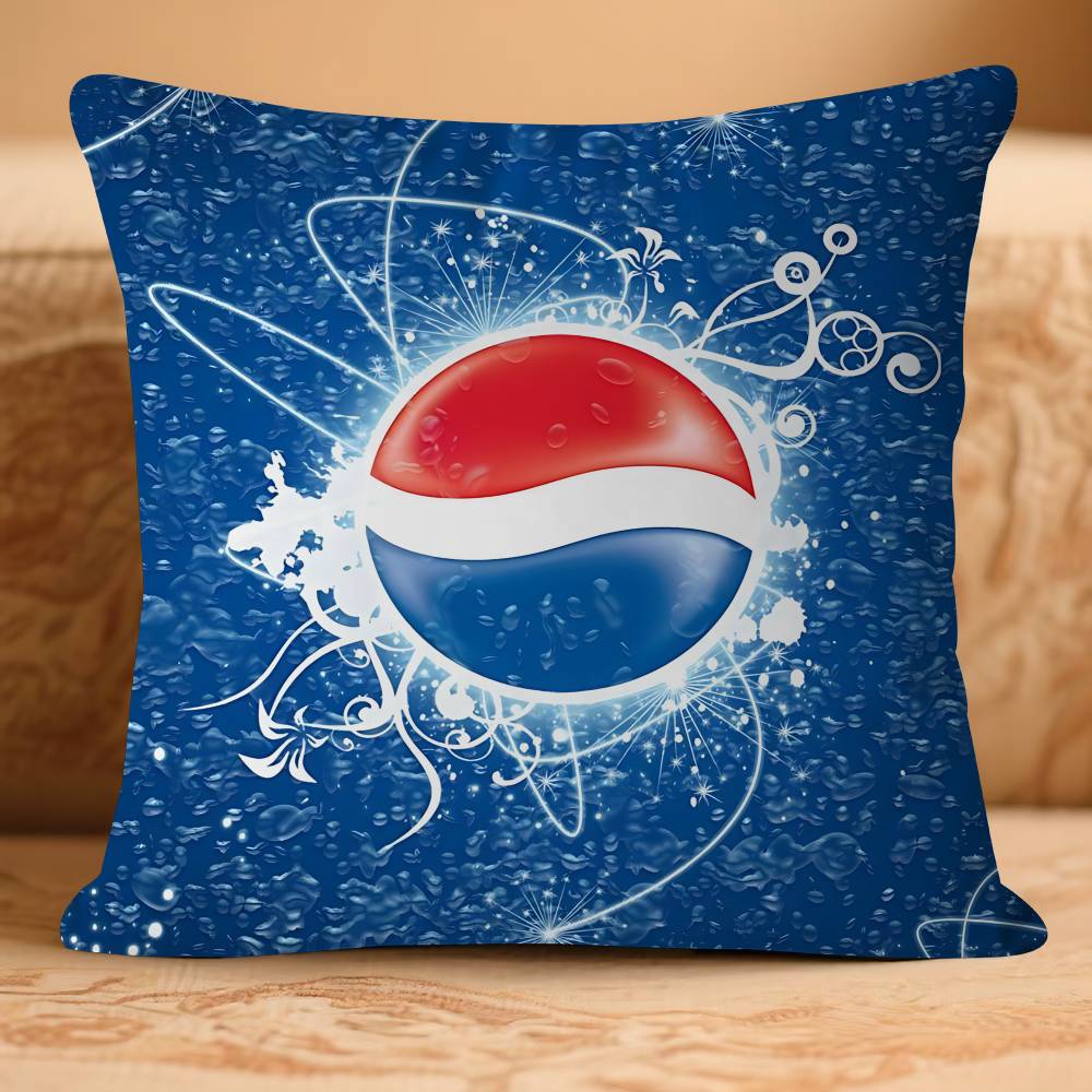 SodaS Markenkunst - Pepsis Kissenbezug Abnehmbarer Waschbarer Kissenbezug – Ganzjährige Weiche Leinen