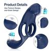Vibrating Penis Ring Sex Toy - 3 In 1 Penis Ring  Vibrator with 10 Vibration Patterns, Clitoral and Perineal Stimulator  for Male Erection Training