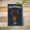 Retro Beer Theme Metal Tin Sign Bar Kitchen Wall Art Decor