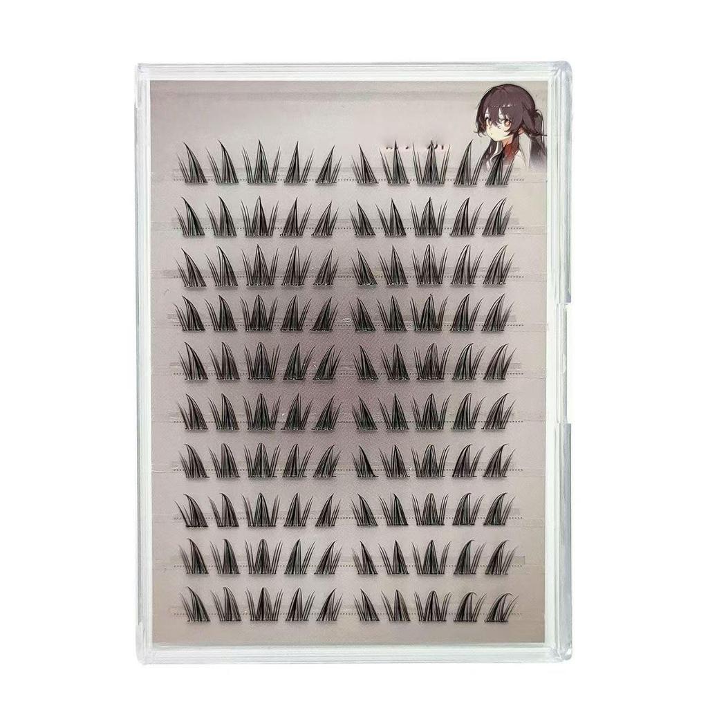 Glue-Free Sunflower False Eyelashes: Segmented Three-Step, High Quality, Natural Look, Thick & Dense, No Removal Needed.