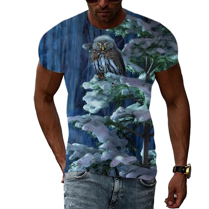 New Christmas Tree 3D Print Casual Fashion Men's Hip-Hop Fun Short-Sleeve T-Shirt Summer Stylish Trendy Round-Neck Lightweight Top
