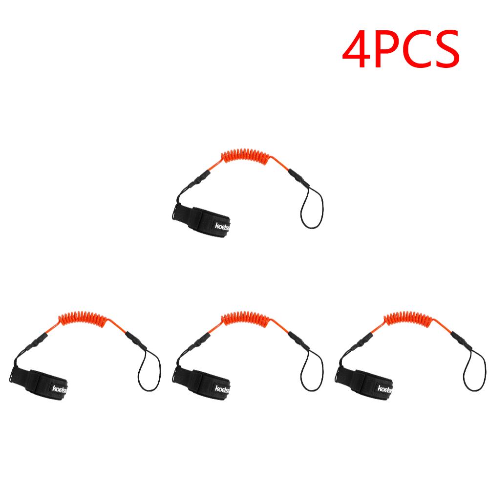 Coiled Bodyboarding Leash TPU Material Strong Cord Stand UP Paddle Board Leg Rope Stretchable for Fishing Tools Rods Strap