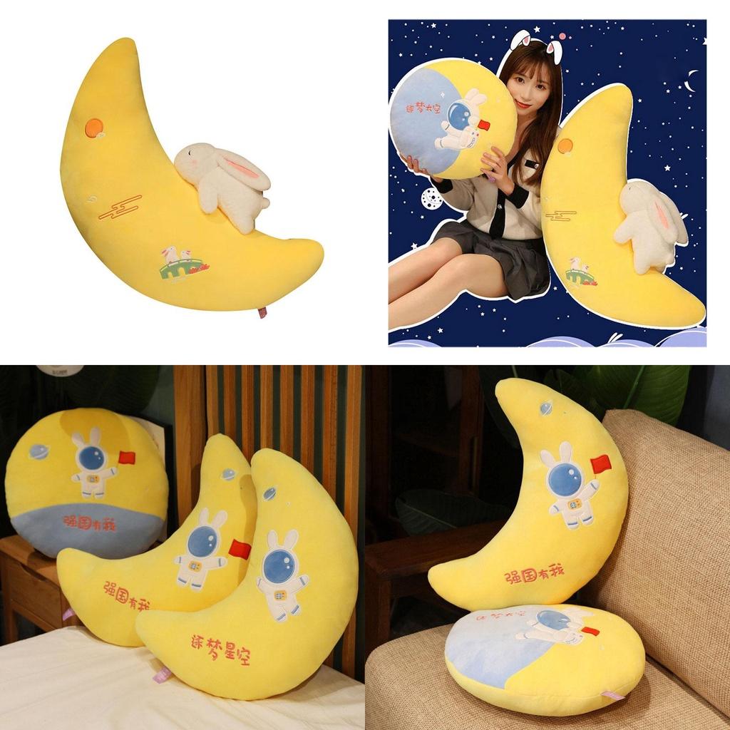 Cute Plush Toy Wholesale Cross-border Space Moon Pillow Sofa Cushion For Girls